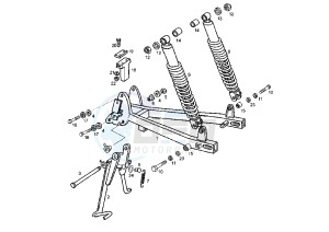 VARIANT REVOLUTION - 50 cc drawing REAR ARM