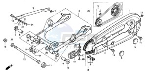 CG125 drawing REAR FORK