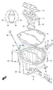 DF 225 drawing Oil Pan