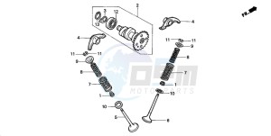 TRX200 FOURTRAX 200 drawing CAMSHAFT