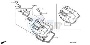 CBR125RWA Europe Direct - (ED / BLA) drawing CYLINDER HEAD COVER