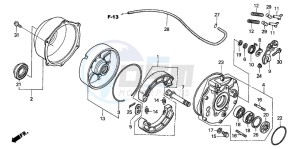 TRX350FM FOURTRAX drawing REAR BRAKE PANEL