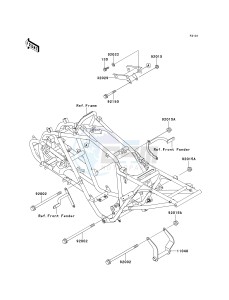 KEF 300 A [LAKOTA 300] (A6) [LAKOTA 300] drawing FRAME FITTINGS