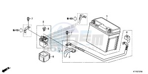 CBR125RSF CBR125RS E drawing BATTERY