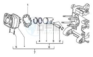 NRG 50 power DD drawing Cylinder - piston - wrist pin assy