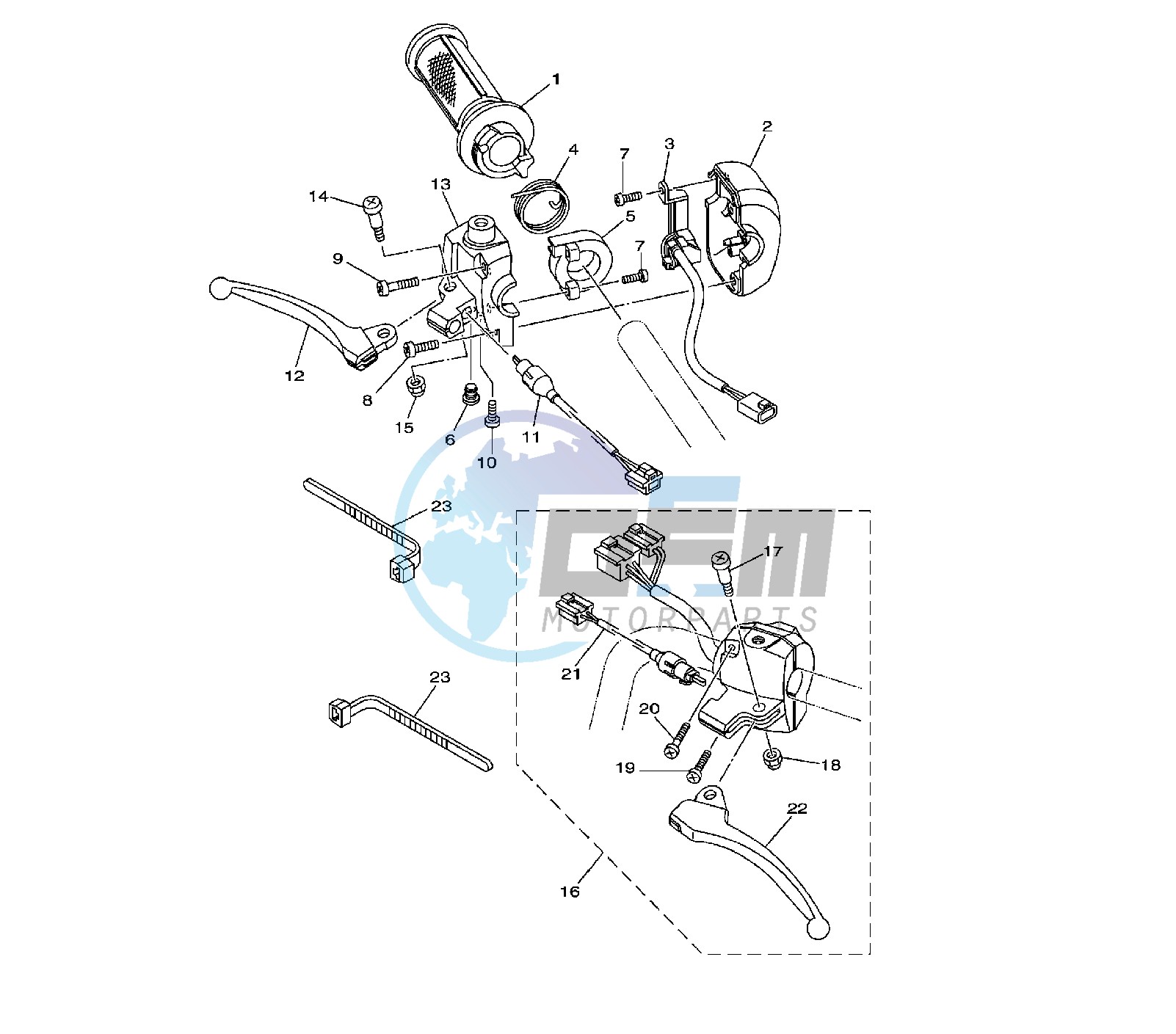 HANDLE SWITCH AND LEVER