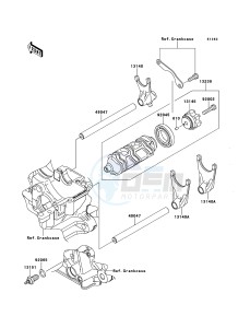 Z1000_ABS ZR1000ECFA FR XX (EU ME A(FRICA) drawing Gear Change Drum/Shift Fork(s)