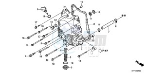 SH125C drawing RIGHT CRANKCASE COVER