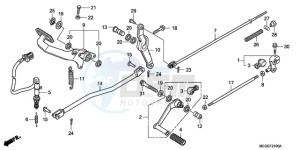 VT750CA9 Europe Direct - (ED / MME) drawing PEDAL (EXCEPT KO)