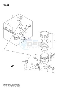 GSX-R1000 (E3-E28) drawing FRONT MASTER CYLINDER