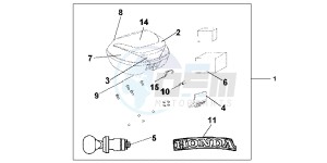 CBF1000FAC drawing 35L TOP BOX SWORD SILVER