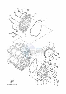 XSR700 MTM690-U (B9J3) drawing CRANKCASE COVER 1