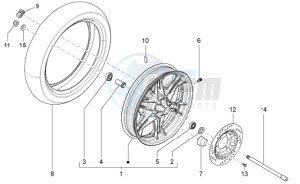 V7 Special - Stone 750 drawing Rear wheel II