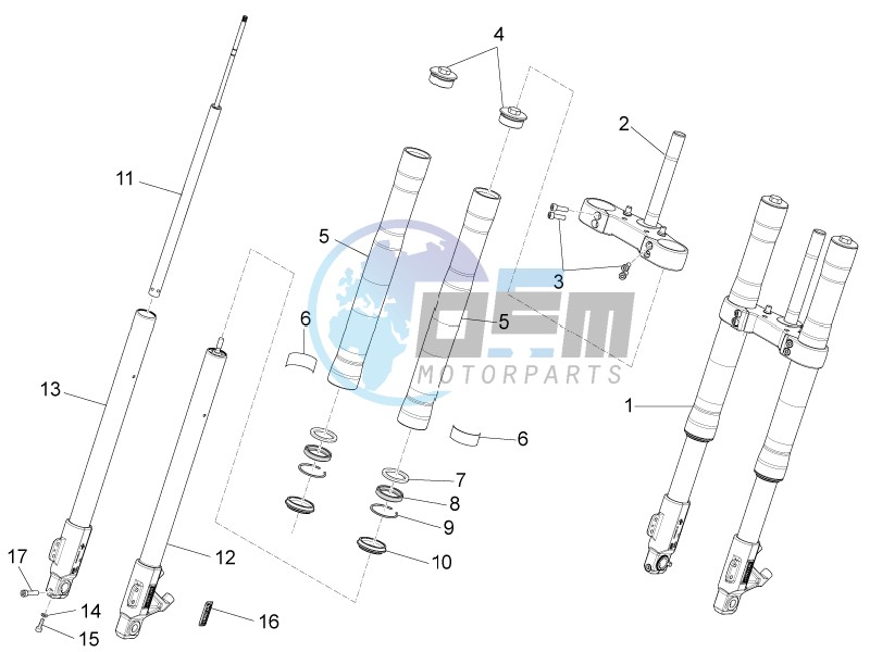 Front fork Paioli