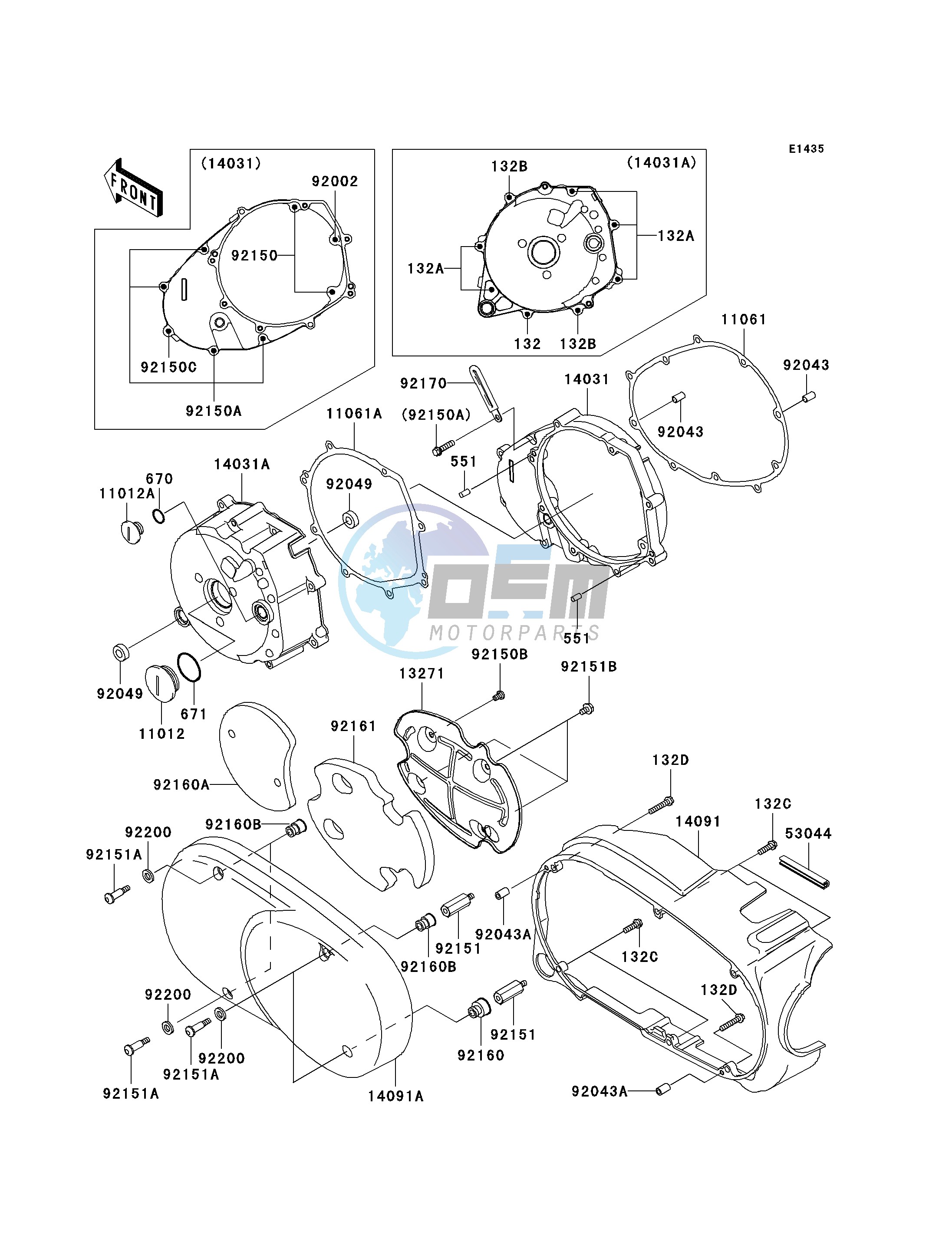 LEFT ENGINE COVER-- S- -