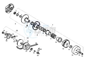 ATLANTIS O2 BULLET - 50 cc drawing CLUTCH