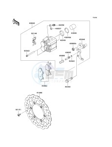 KLX 140 A [KLX140] (A8F-A9FA) A8F drawing FRONT BRAKE