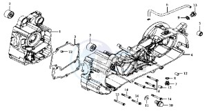 JOYRIDE 125 EVO L6 drawing CRANKCASE RIGHT / START MOTOR