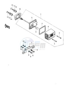 KM 100 A (A1 till A7) drawing TAILLIGHT -- KM100-A6_A7- -