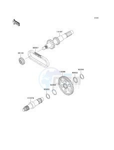 KVF 400 C [PRAIRIE 400 4X4] (C1-C4) [PRAIRIE 400 4X4] drawing TRANSMISSION