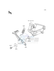 NINJA 300 EX300AGF XX (EU ME A(FRICA) drawing Brake Pedal