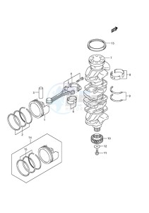 DF 150 drawing Crankshaft