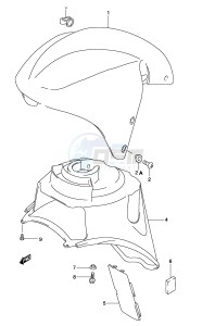 AY50 (P19) katana drawing FRONT FENDER (MODEL K3)