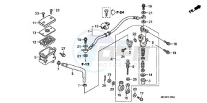 CBR600RR9 UK - (E / MME) drawing REAR BRAKE MASTER CYLINDER (CBR600RR)