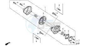 CRF80F 100 drawing OIL PUMP