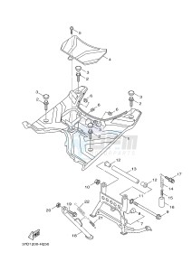 YW125CB BW'S 125 (37D7) drawing STAND & FOOTREST