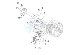 MP3 400 ie mic drawing Camshaft - Rocking levers support unit