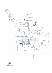 YFM700R YFM70RSXK (2LSS) drawing HANDLE SWITCH & LEVER