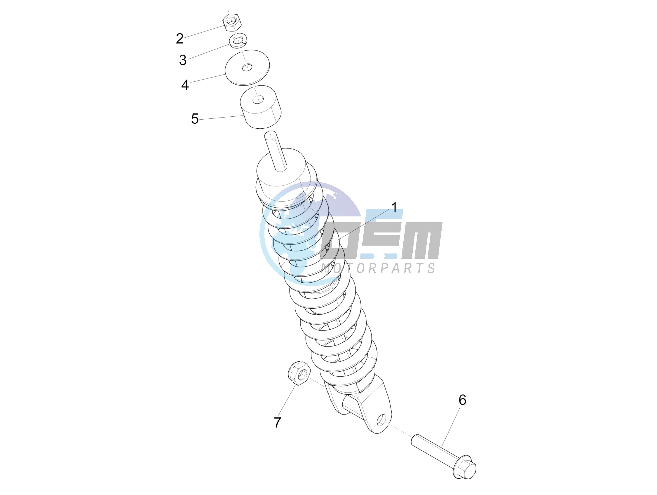 Rear suspension - Shock absorbers