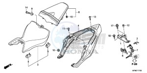 CB1000RAF CB1000R 2ED - (2ED) drawing SEAT/SEAT COWL