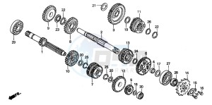 CR80R drawing TRANSMISSION