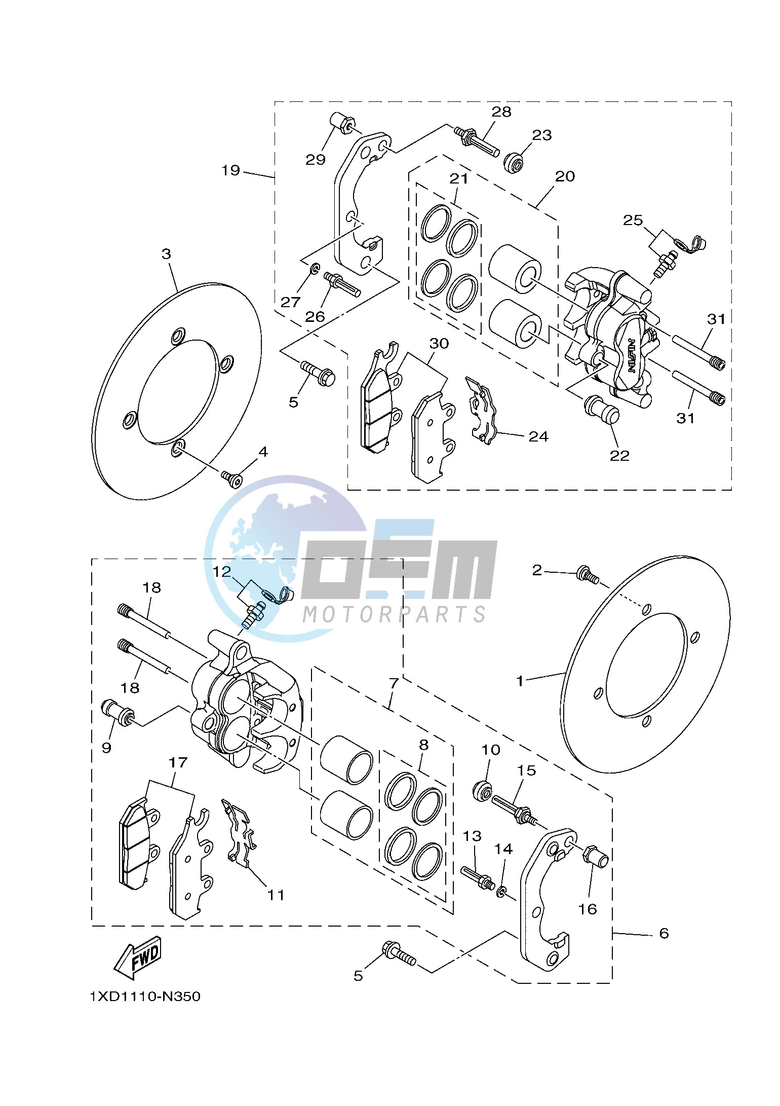 FRONT BRAKE CALIPER