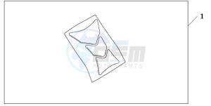 CBR600F drawing TANK PAD HRC LOGO