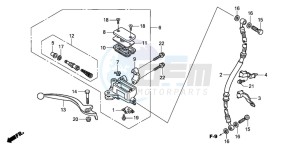 CBF250 drawing FR. BRAKE MASTER CYLINDER