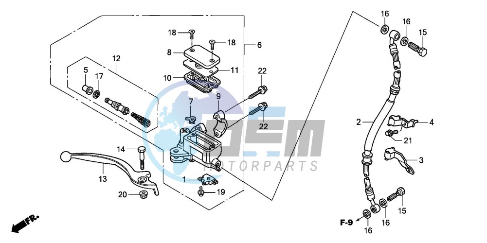 FR. BRAKE MASTER CYLINDER