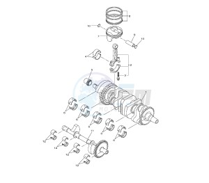 YZF R1 1000 drawing CRANKSHAFT AND PISTON