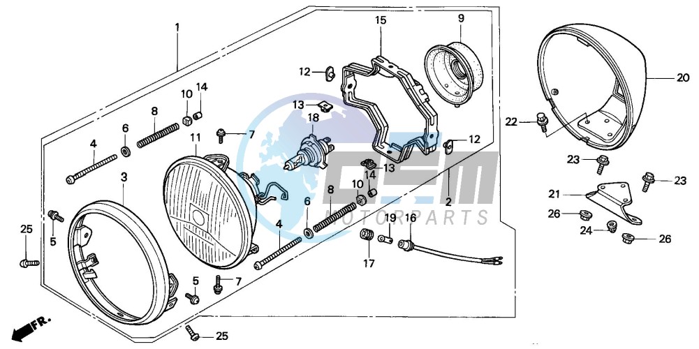 HEADLIGHT (VT1100C2)