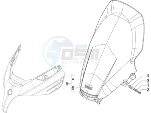 X Evo 250 Euro 3 (UK) UK drawing Windshield