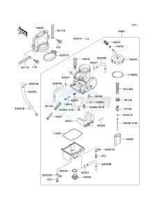 KDX 220 A [KDX220R] (A4-A8) [KDX220R] drawing CARBURETOR