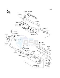 KVF750_4X4_EPS KVF750GCF EU GB drawing Muffler(s)