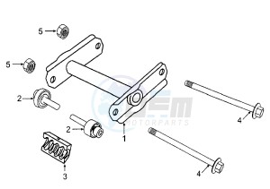 VIVACITY - 50 cc drawing SWINGING ARM