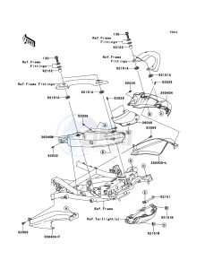 VERSYS KLE650A8F GB XX (EU ME A(FRICA) drawing Seat Cover