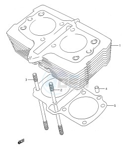 GS500E (E28) drawing CYLINDER