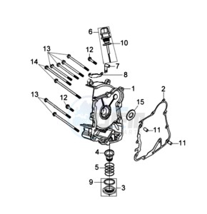 JET 4 125cc drawing CRANKCASE RIGHT / START MOTOR