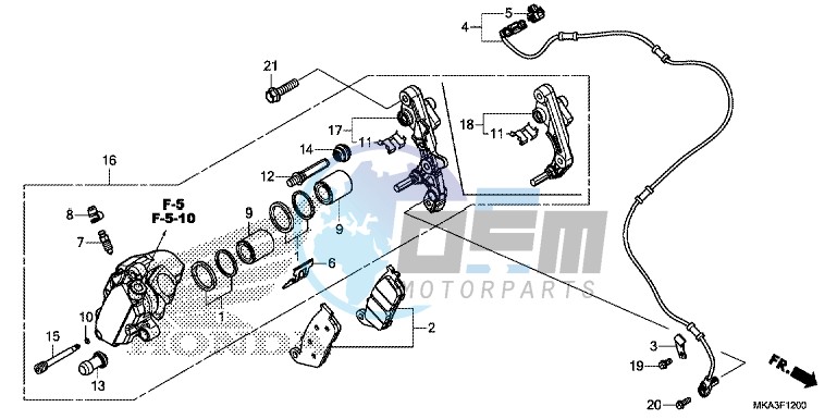 FRONT BRAKE CALIPER