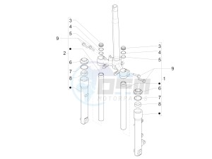 LIBERTY IGET 50 4T 3V NO ABS (NAFTA) drawing Fork's components (Wuxi Top)